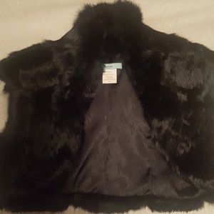 Black Fur Vest